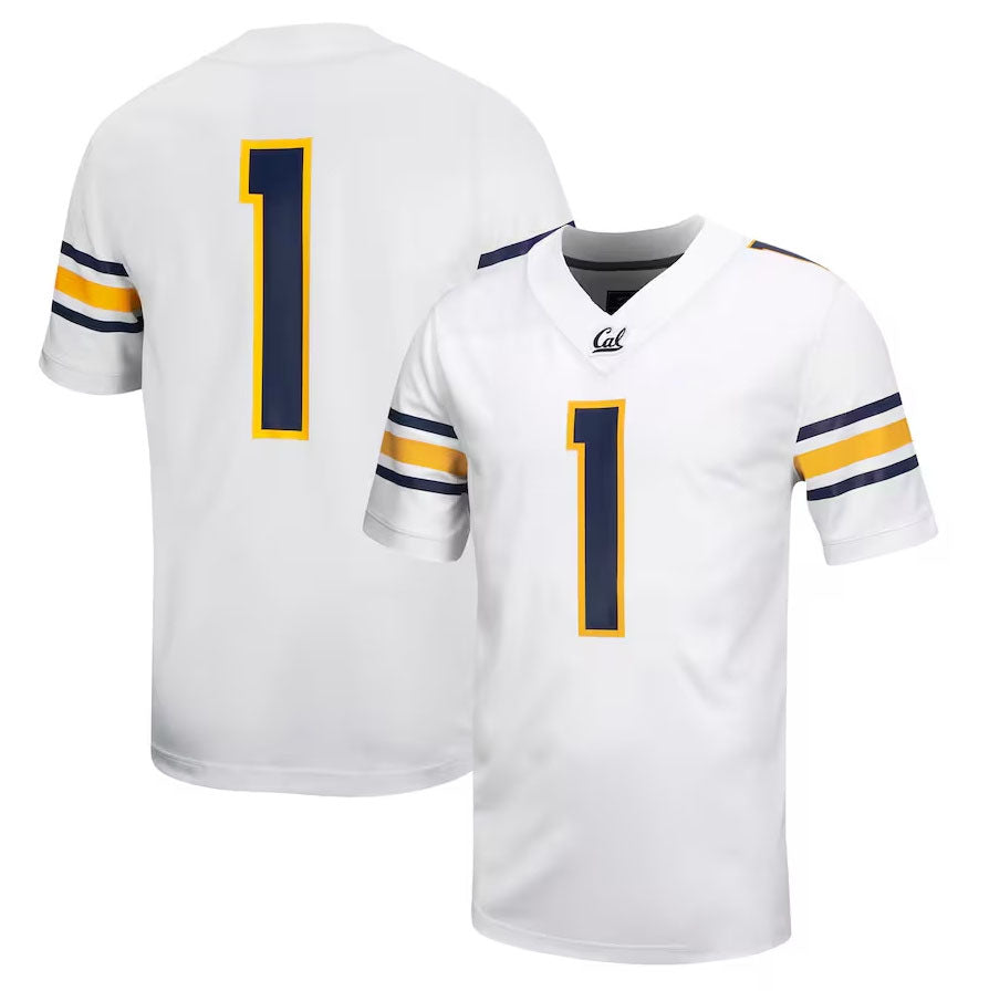 #1 C.Bears Untouchable Football Jersey White American College Jerseys