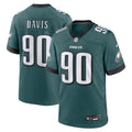 Philadelphia Eagles Jordan Davis Midnight Green Team Game Jersey