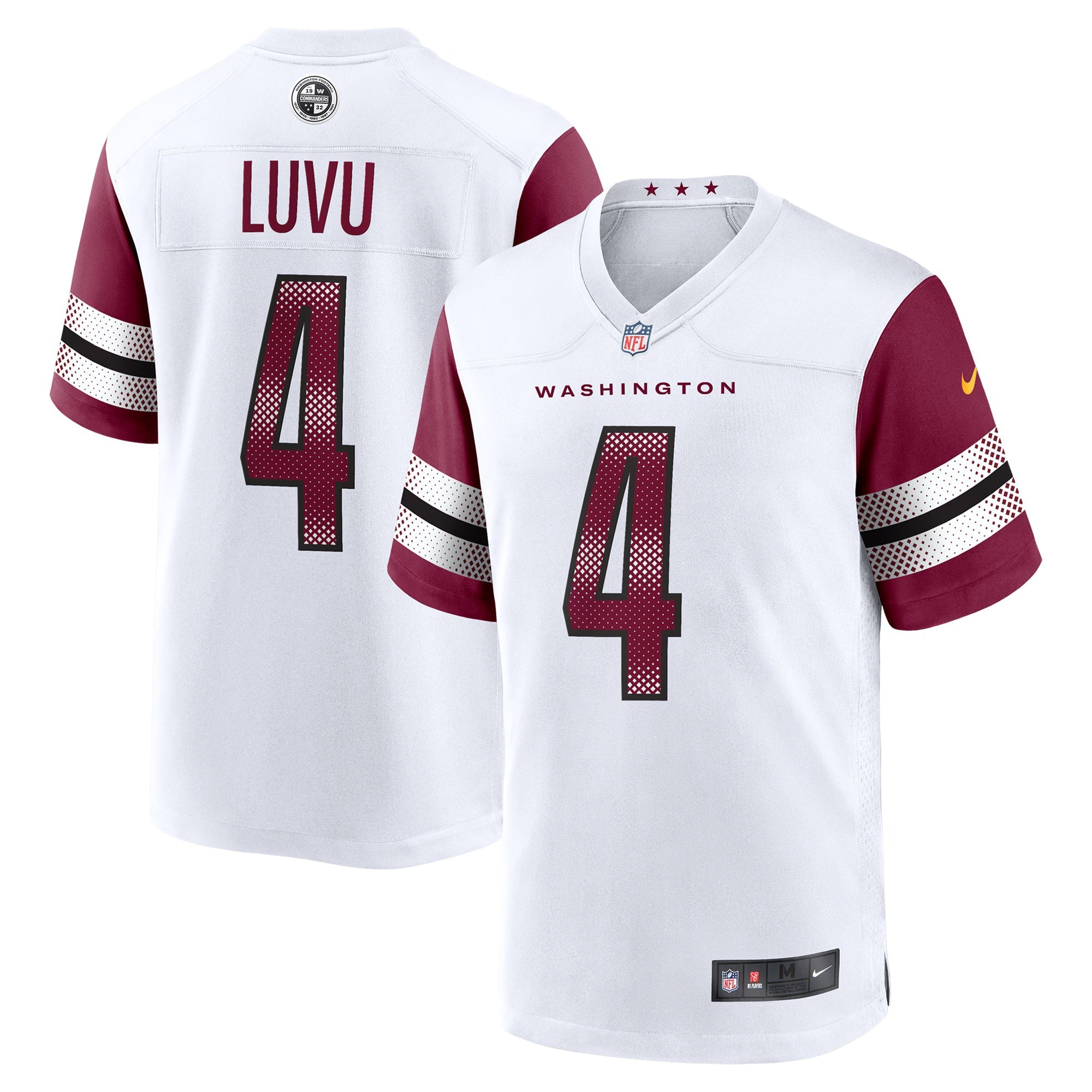 Washington Commanders Frankie Luvu White Game Jersey