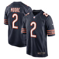 Chicago Bears D.J. Moore Navy Team Color Game Jersey