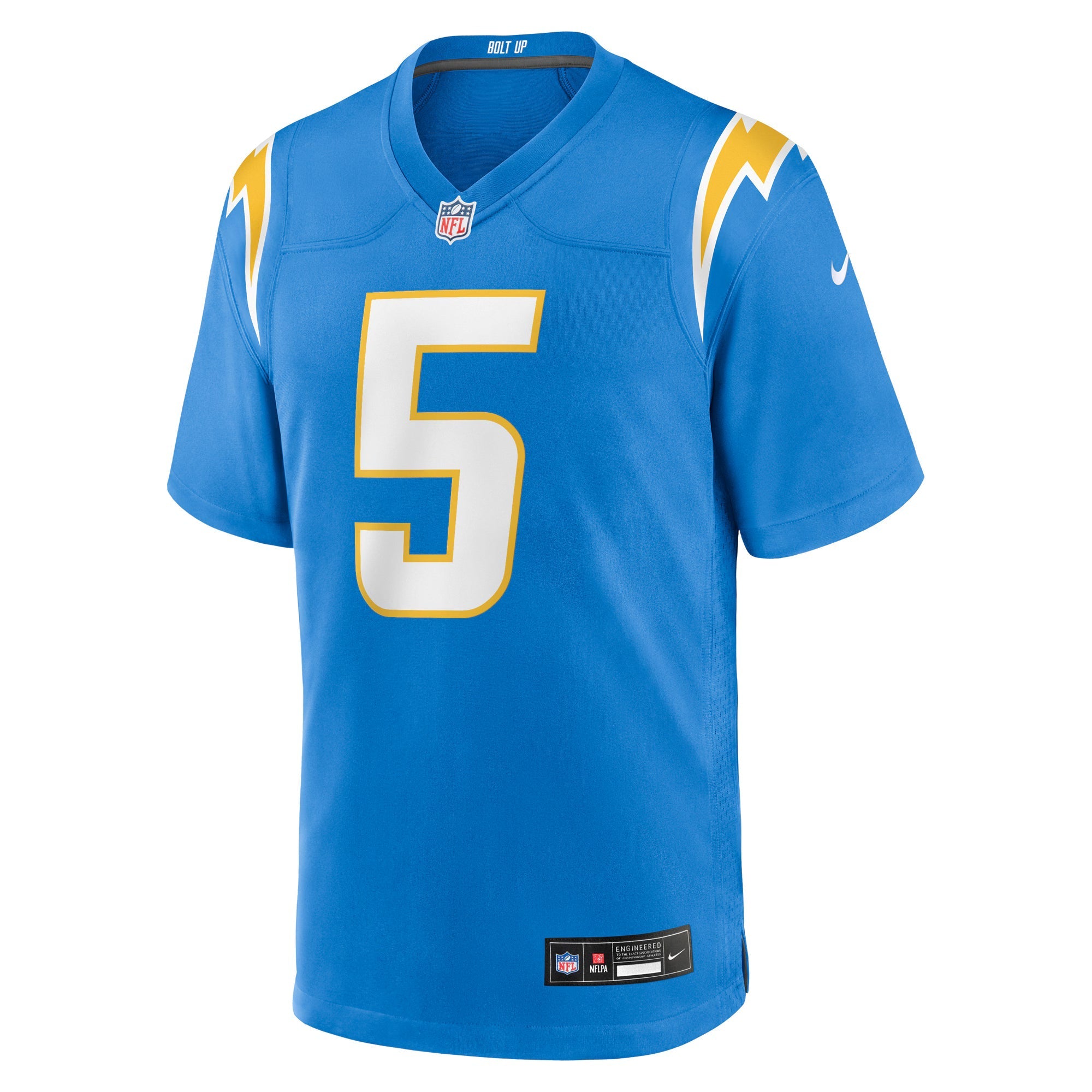 Los Angeles Chargers Trey Lance Powder Blue Team Game Jersey