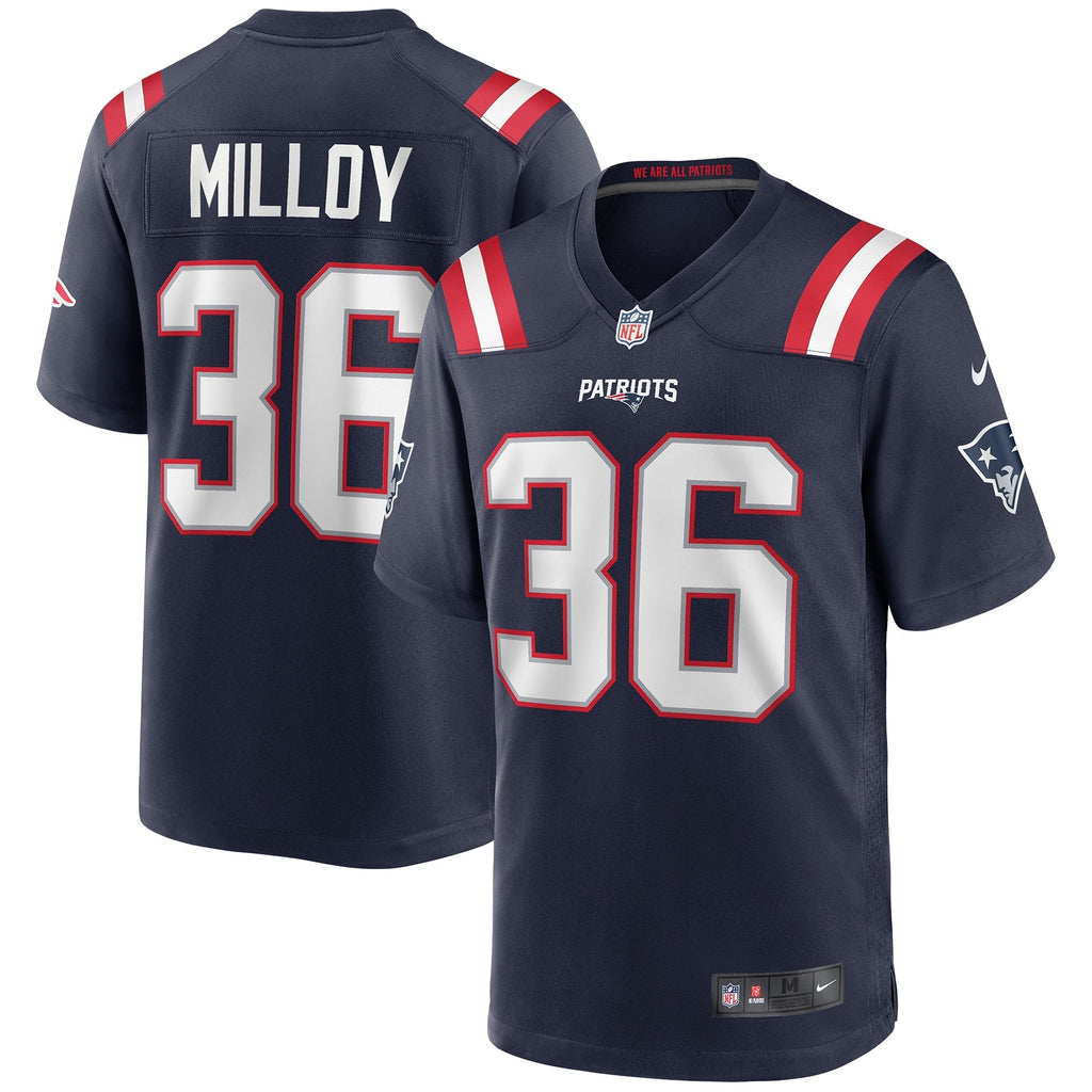 New England Patriots Lawyer Milloy Navy Game Retired Player Jersey