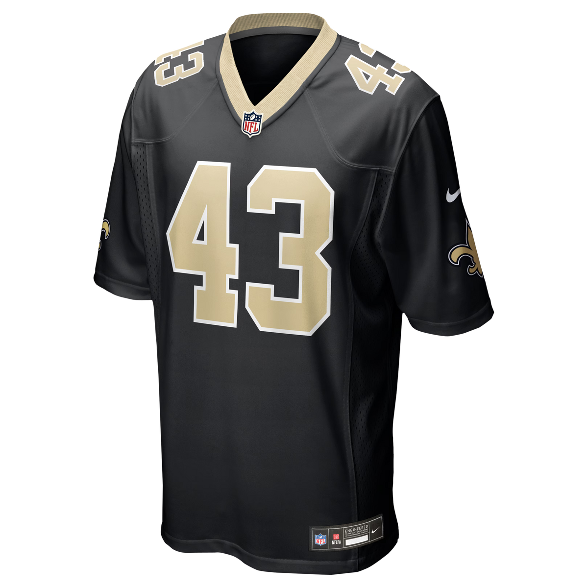 New Orleans Saints Michael Davis Black Team Game Jersey