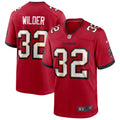 Tampa Bay Buccaneers James Wilder Red Game Retired Player Jersey