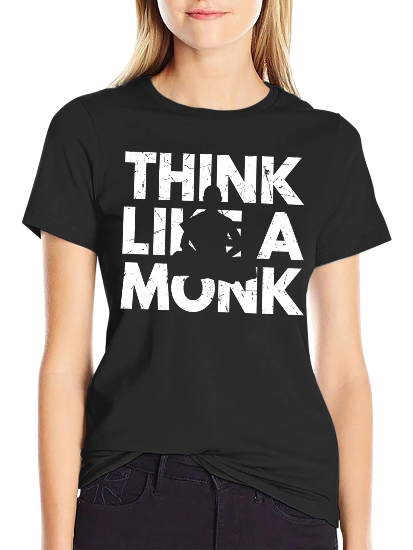 Think Like a Monk Graphic Tee - Mens Black T-Shirt