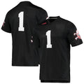 #1 N.Huskers Premier Strategy Jersey Black Stitched American College Jerseys