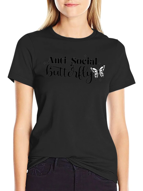 Anti-Social Butterfly Graphic Tee