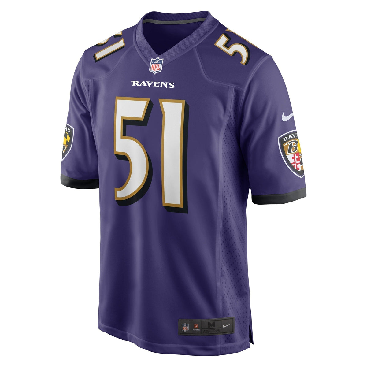 Josh Ross Baltimore Ravens Nike Game   Jersey - Purple