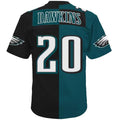 P.Eagles #20 Brian Dawkins Player Midnight Green-Black Split Legacy Jersey