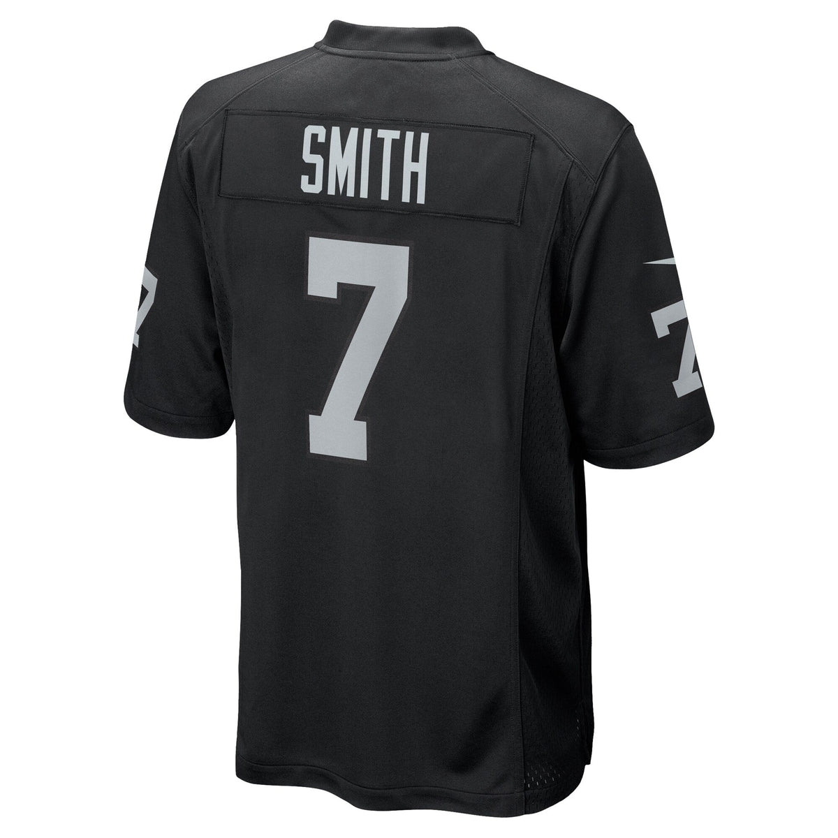 Las Vegas Raiders Geno Smith Black Game Player Jersey