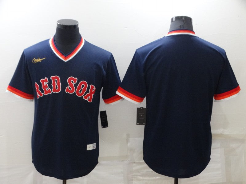 Men's Boston Red Sox Navy Replica Team Blank jersey