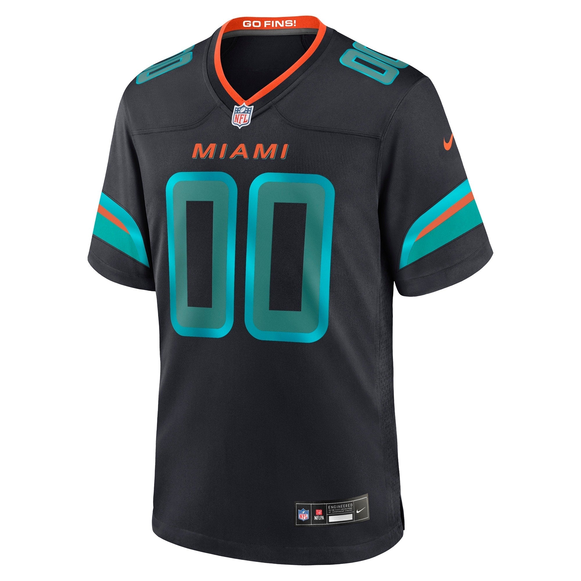 Miami Dolphins Navy 2025 Rivalries Collection Custom Game Jersey