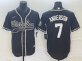 Men's Chicago White Sox Tim Anderson #7 Black Replica Player Jersey1 Joint Edition