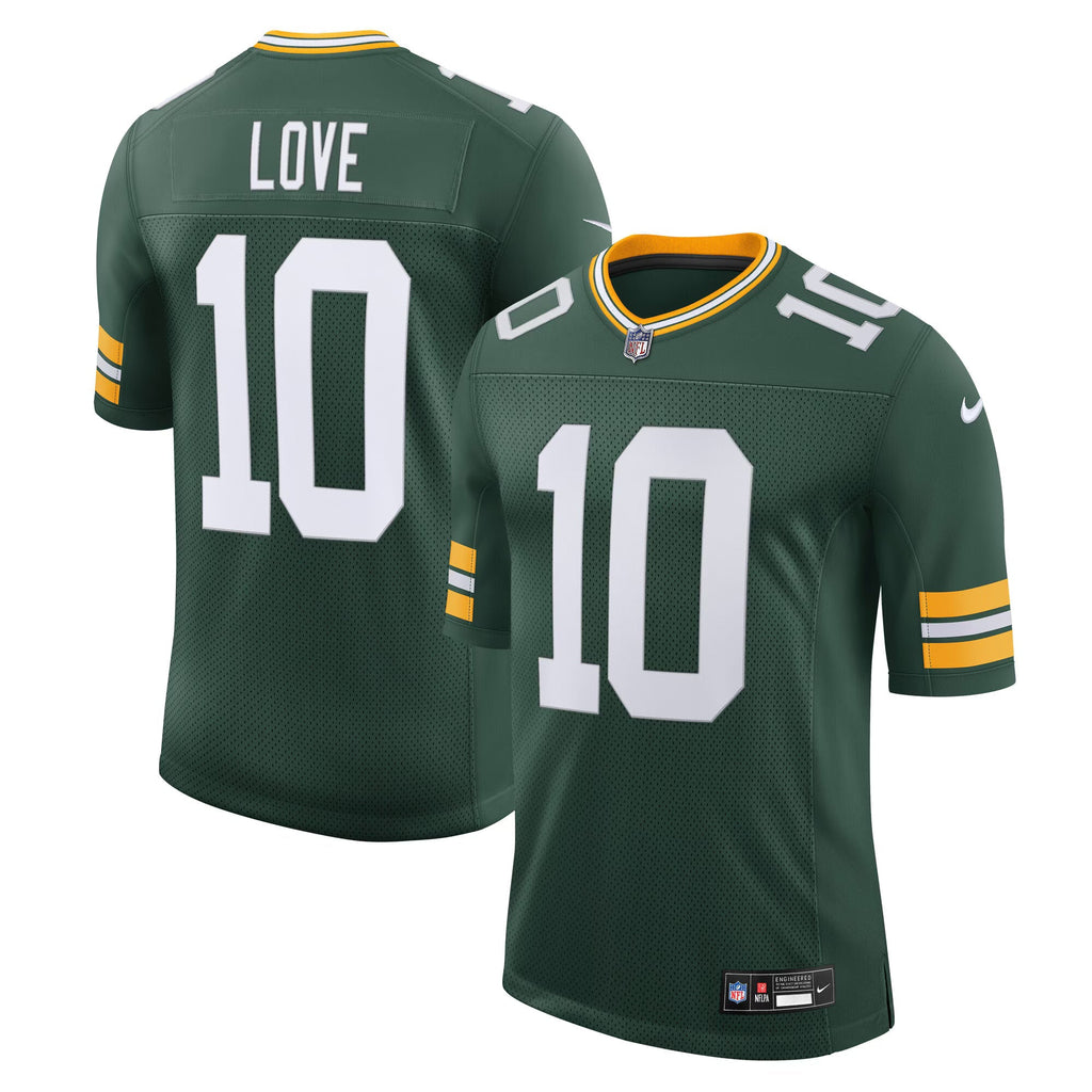 Green Bay Packers Jordan Love Green Team Vapor Untouchable Limited Jersey