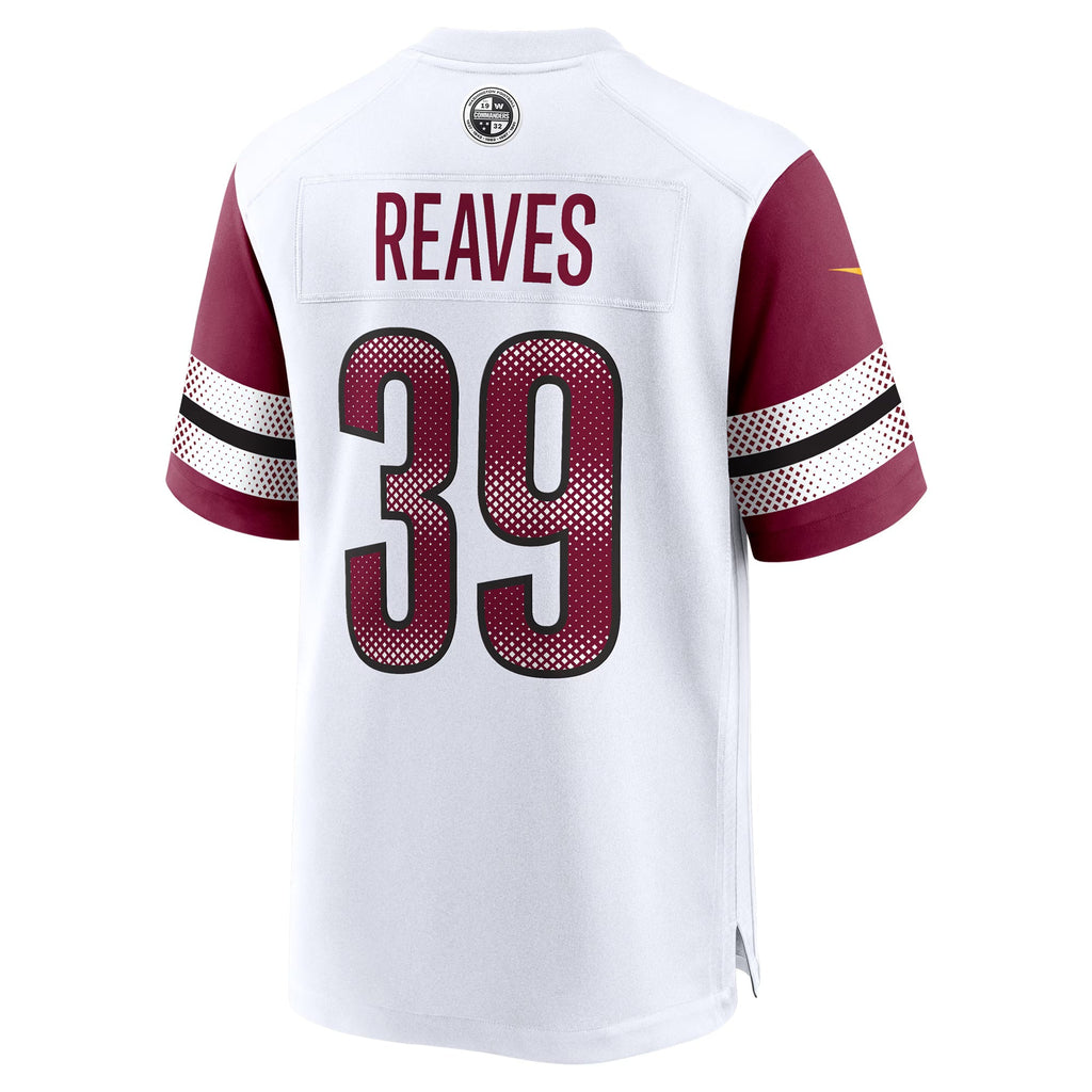 Washington Commanders Jeremy Reaves White Game Jersey