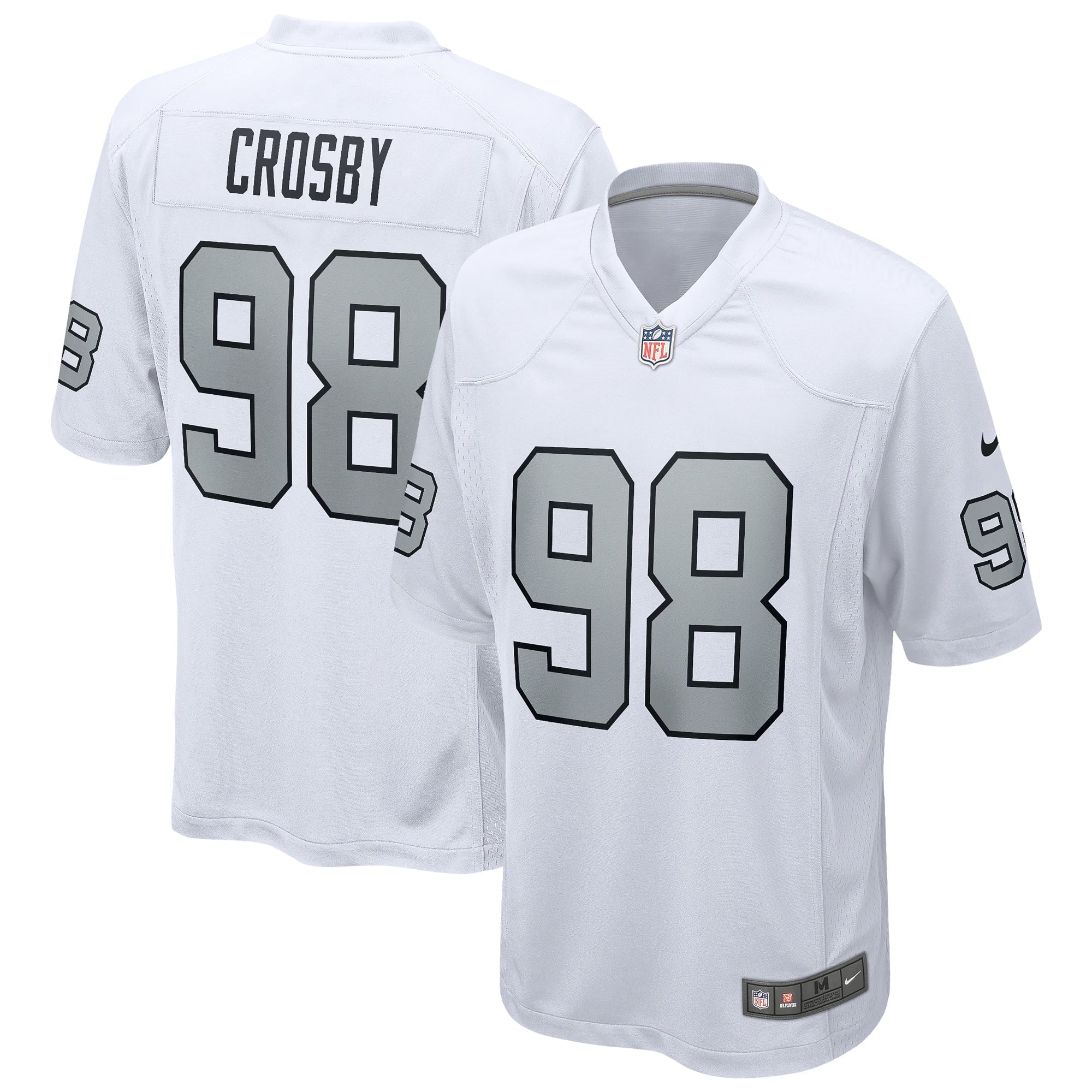 Las Vegas Raiders Maxx Crosby White Alternate Game Jersey