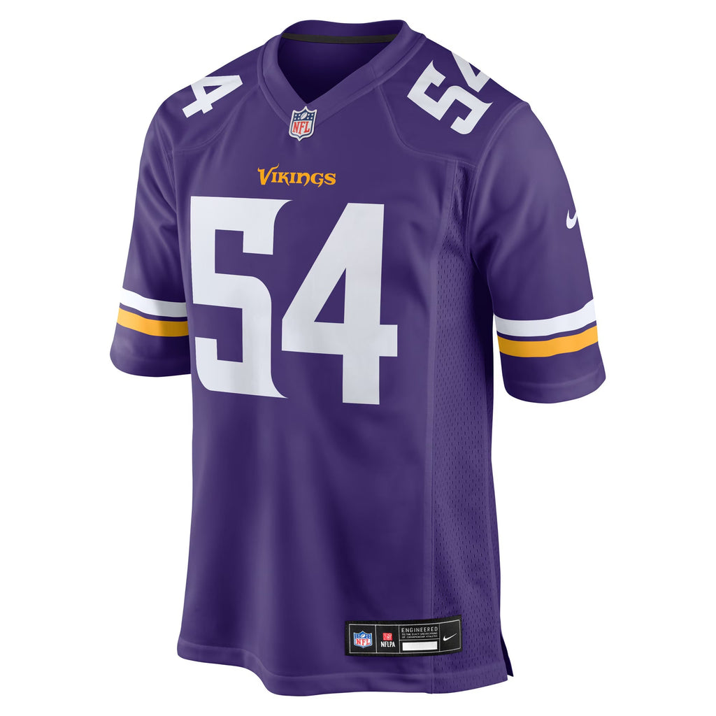Minnesota Vikings Bo Richter Purple Team Game Jersey