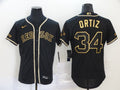 Men's Boston Red Sox David Ortiz #34 Black Replica Player jersey
