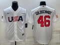 Men's 2023 World Baseball Classic #46 Paul Goldschmidt USA White jersey