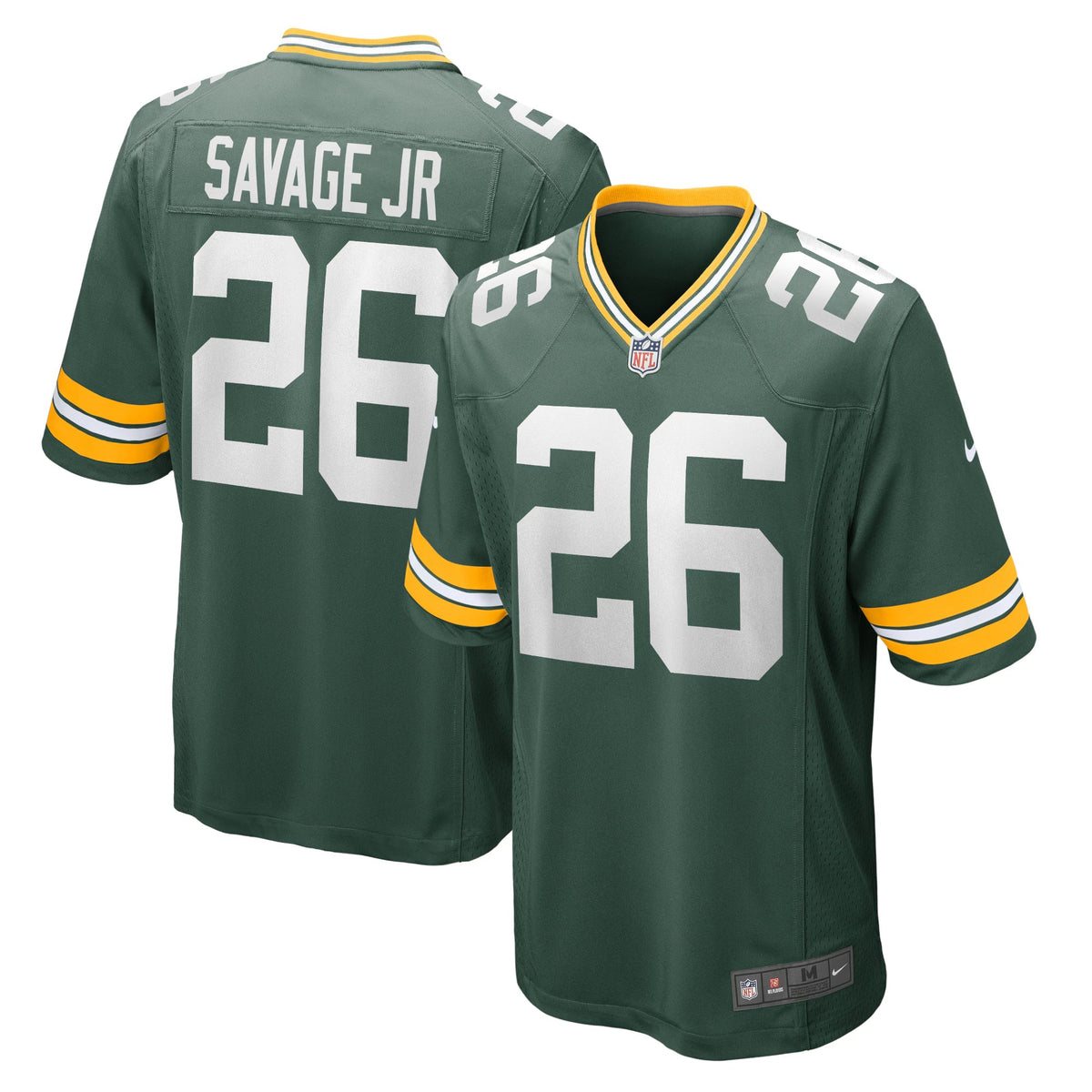 Green Bay Packers Darnell Savage Jr. Green Game Team Jersey
