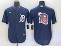 Men's Detroit Tigers Navy Alternate Replica Team Jersey1
