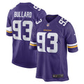 Minnesota Vikings Jonathan Bullard Purple Game Player Jersey