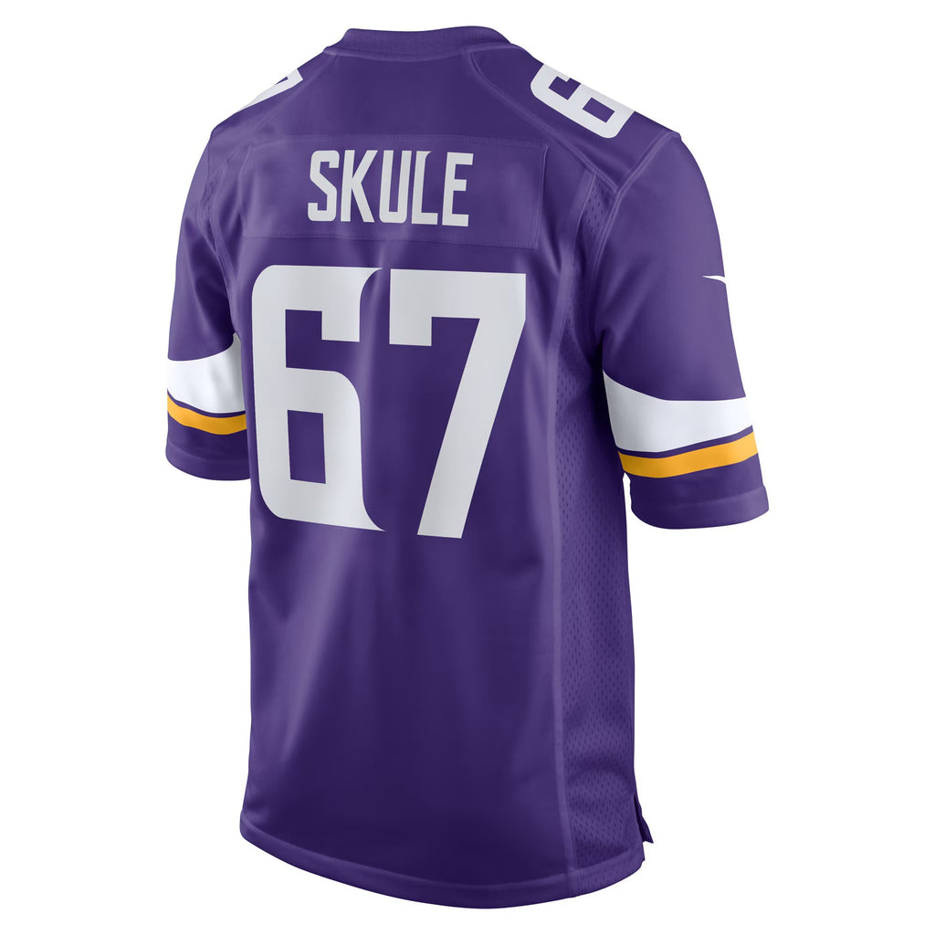 Minnesota Vikings Justin Skule Purple Team Game Jersey