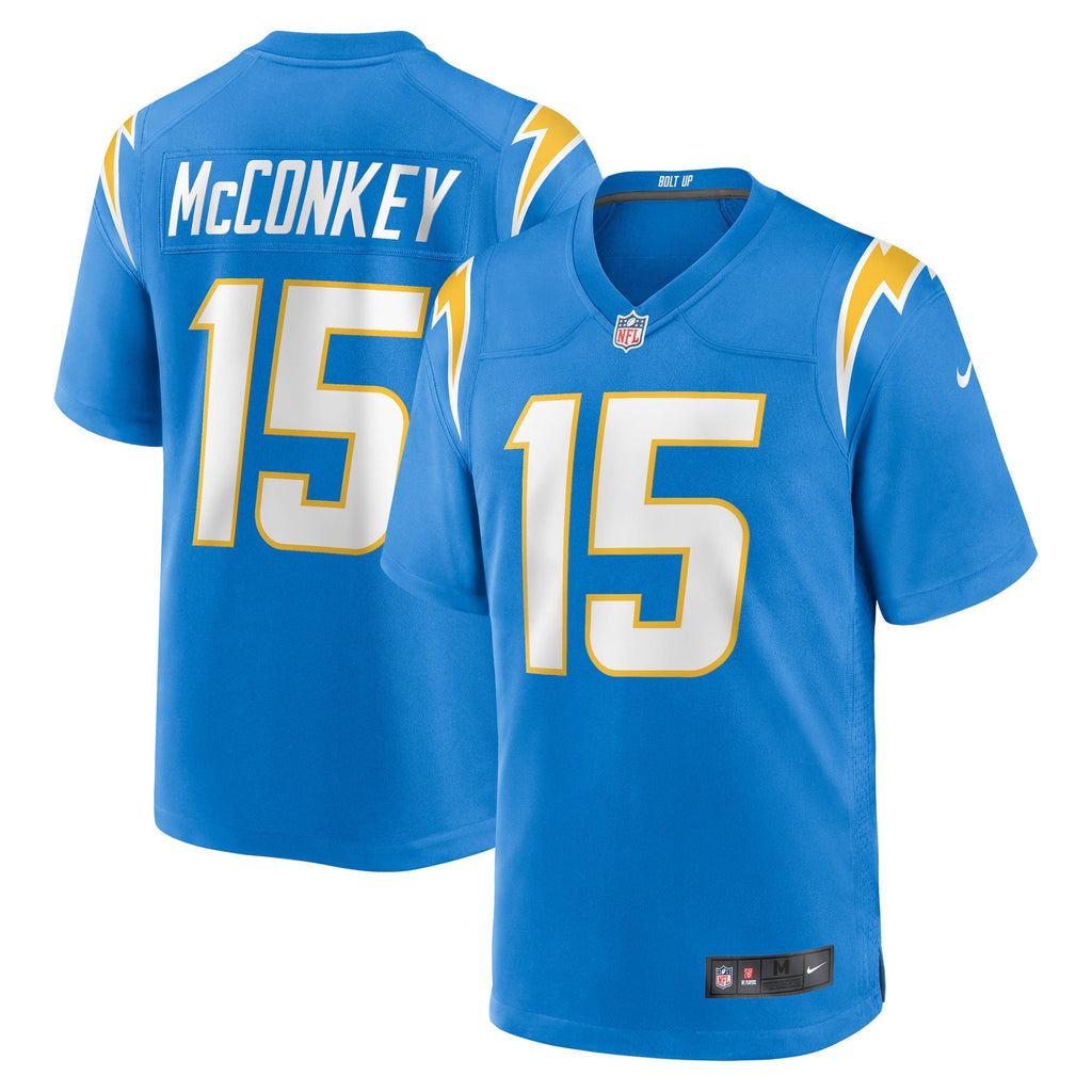 Los Angeles Chargers Ladd McConkey Powder Blue Player Game Jersey