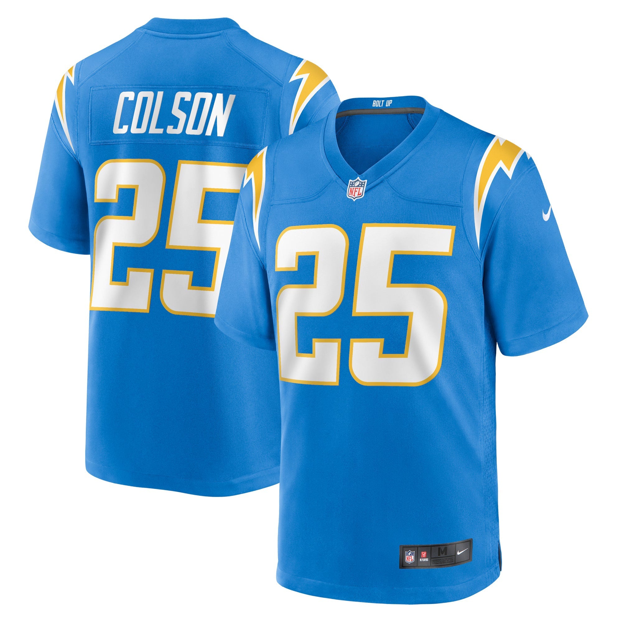 Los Angeles Chargers Junior Colson Powder Blue Team Game Jersey
