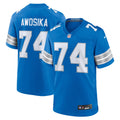 Detroit Lions Kayode Awosika Blue Team Game Jersey