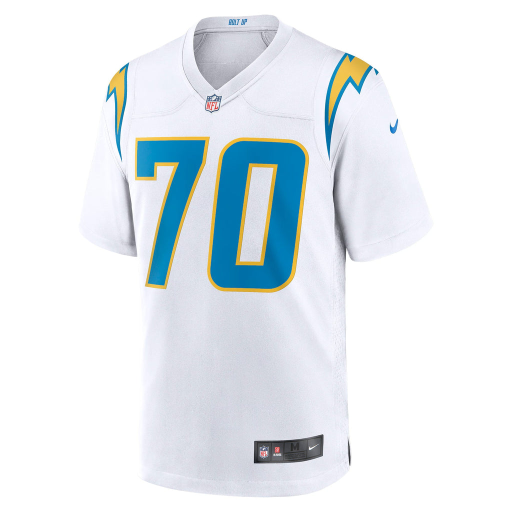 Los Angeles Chargers Rashawn Slater White Game Jersey