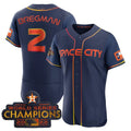 #2 Alex Bregman Houston Astros 2023 SPACE CITY CHAMPIONS FLEX JERSEY C BLHE ALL STITCHED Baseball Jerseys