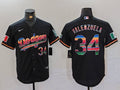 Men's Los Angeles Dodgers Fernando Valenzuela #34 Black Game jersey