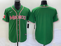 Men's 2023 World Baseball Classic Mexico Green Blank jersey