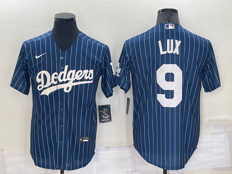 Men's Los Angeles Dodgers Gavin Lux #9 Blue Replica Baseball jersey