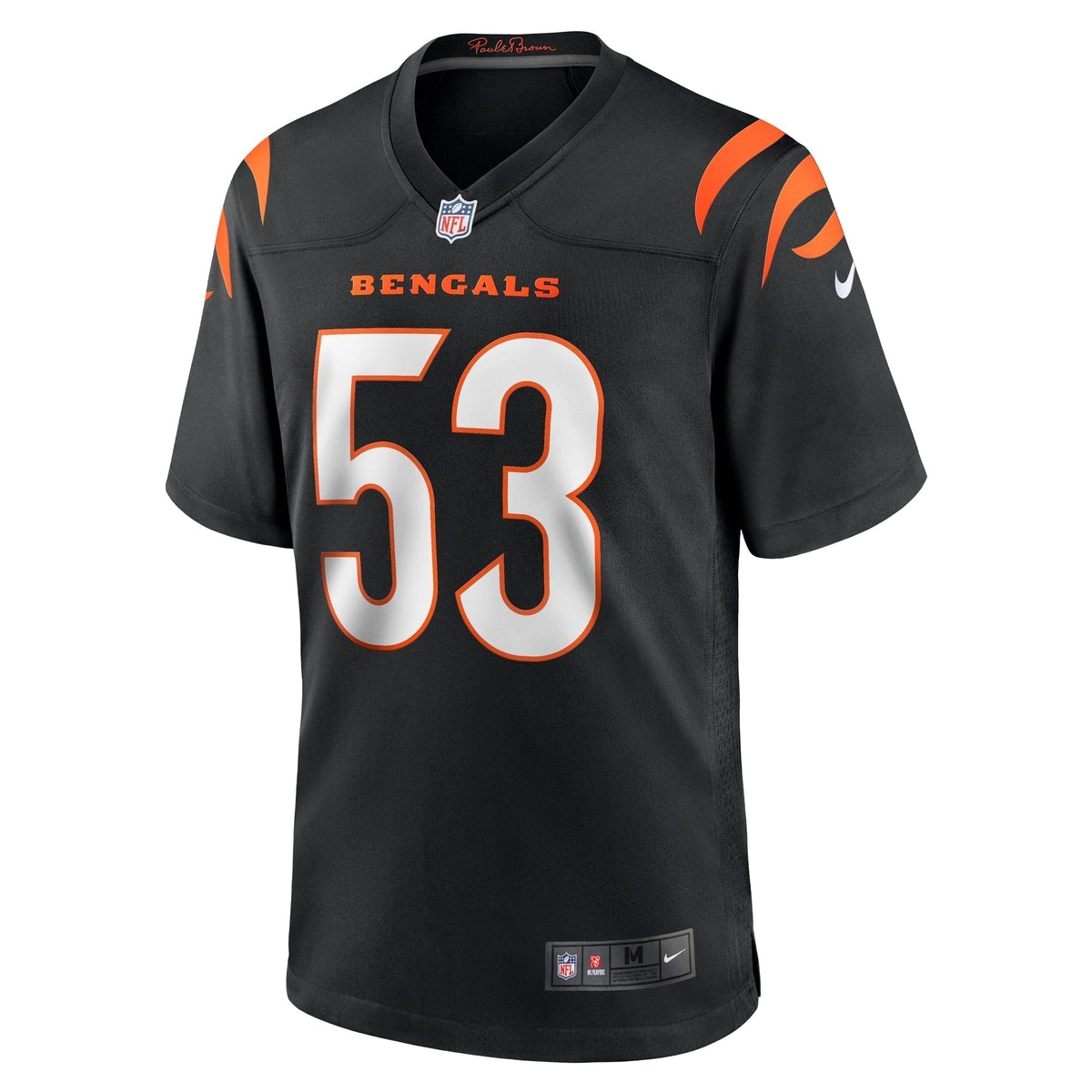 TJ Pesefea Cincinnati Bengals Nike Team Game Jersey -  Black