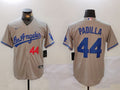 Men's Los Angeles Dodgers Vicente Padilla #44 Gray Alternate Player jersey