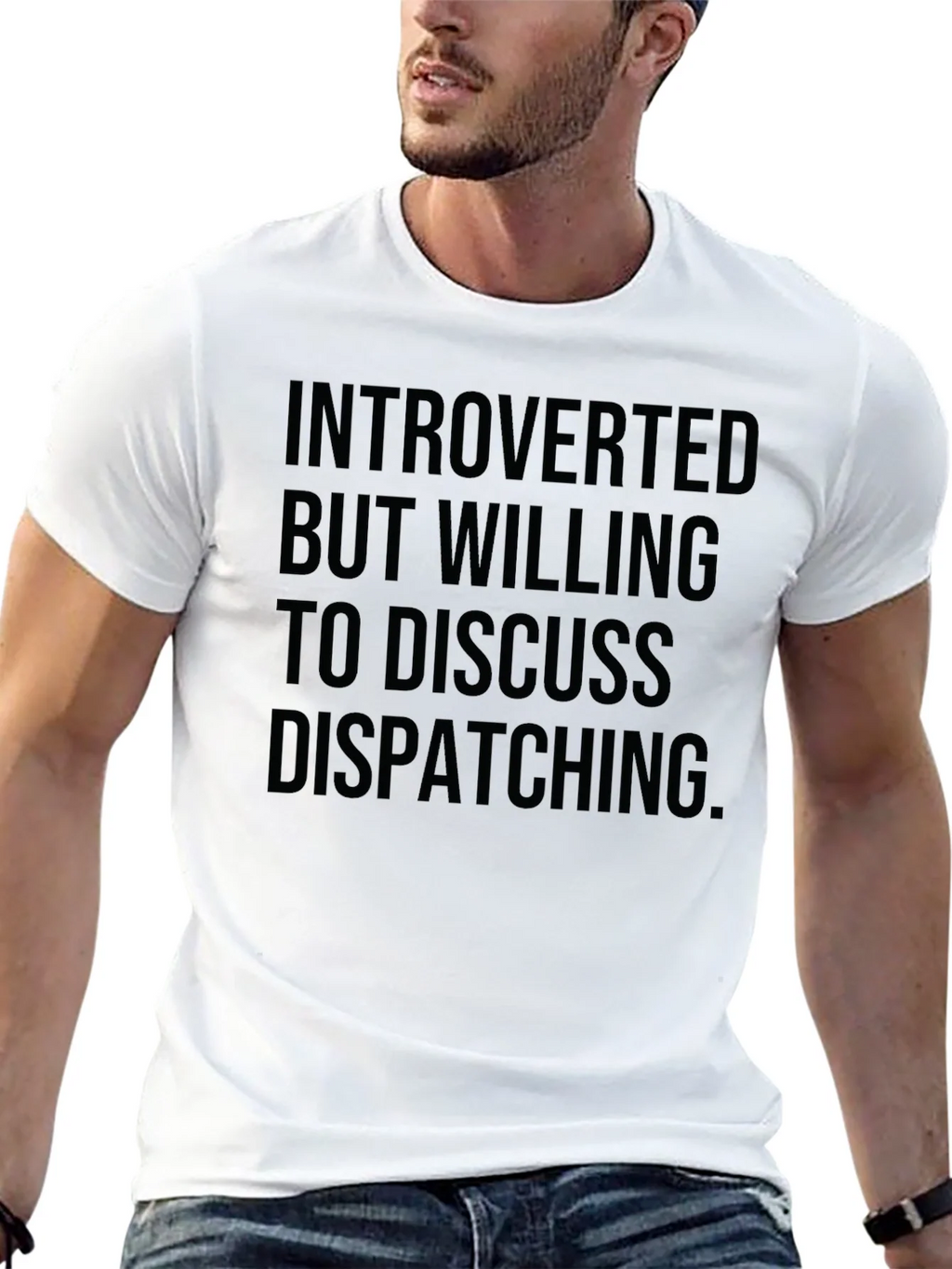 Introverted Dispatching T-Shirt - Black Graphic Tee