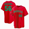 #56 RANDY AROZARENA MEXICO BASEBALL 2023 WORLD BASEBALL CLASSIC REPLICA JERSEY C RED Stitches Baseball Jerseys