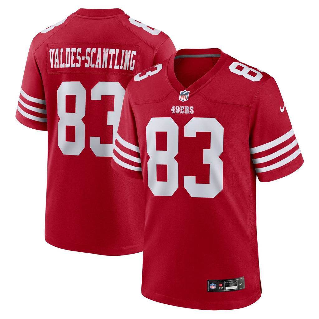 San Francisco 49ers Marquez Valdes-Scantling Scarlet Team Game Jersey