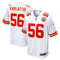 Kansas City Chiefs George Karlaftis White Away Game Player Jersey