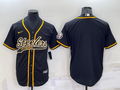 Men's Pittsburgh Steelers Black Blank jersey