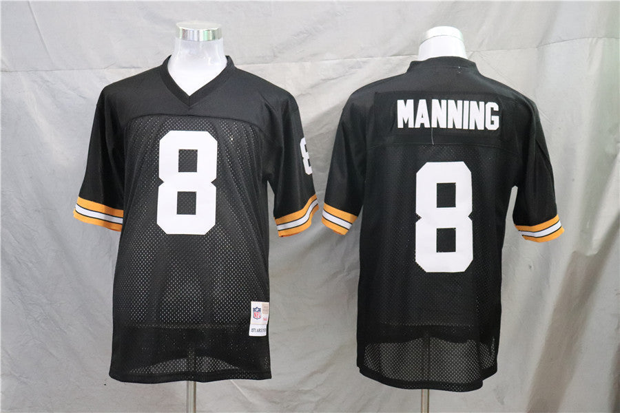 Men's New Orleans Saints Archie Manning Black Legacy Replica Jersey1