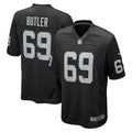 Las Vegas Raiders Adam Butler Black Team Game Jersey