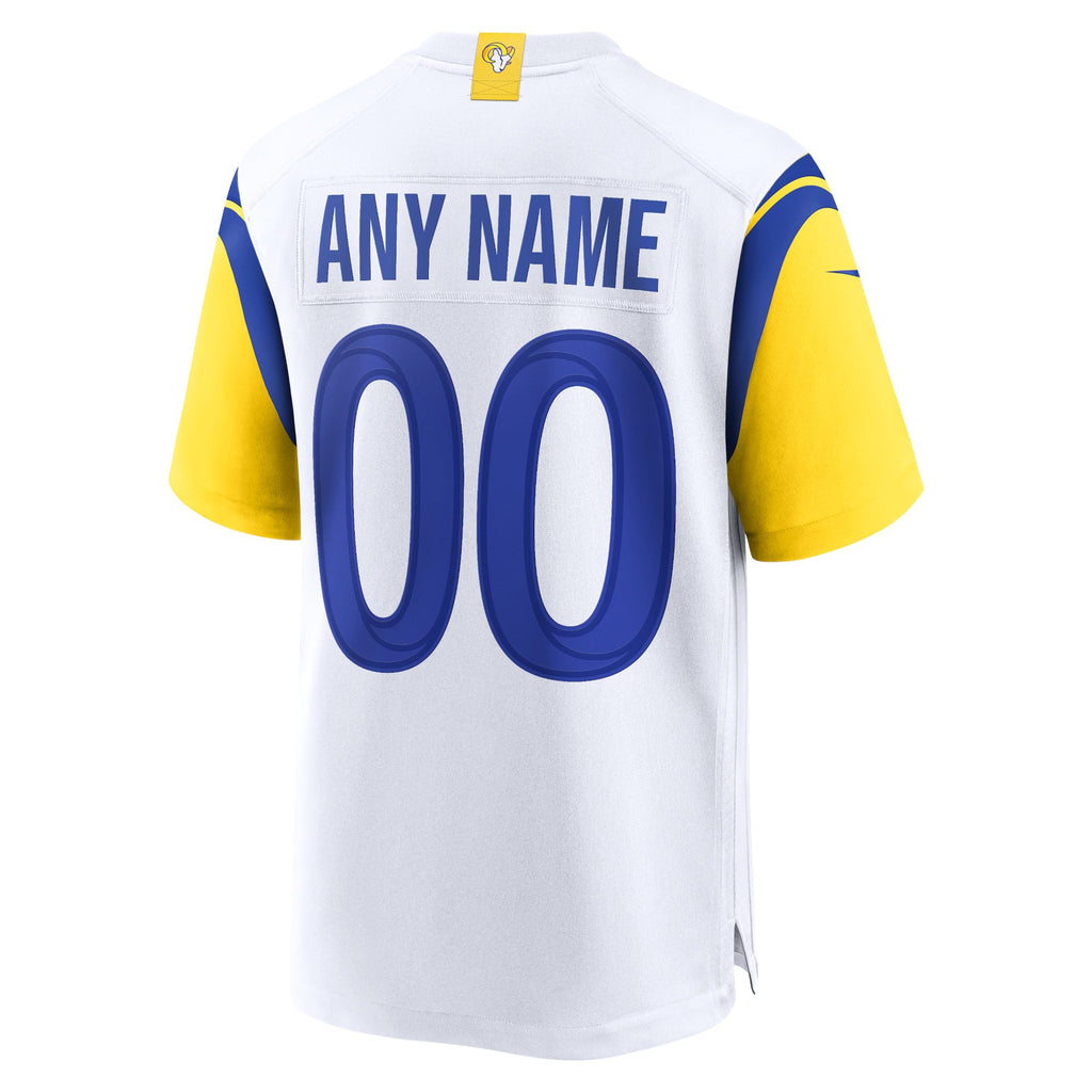 Los Angeles Rams White Alternate Custom Jersey