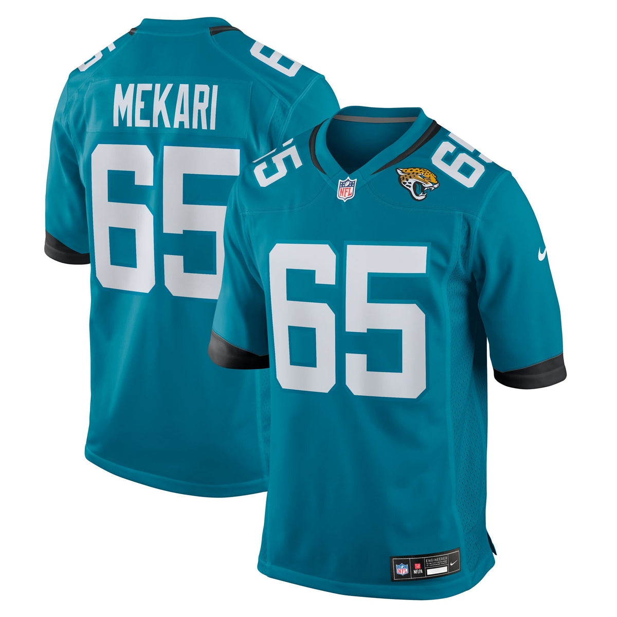Jacksonville Jaguars Patrick Mekari Teal Team Game Jersey