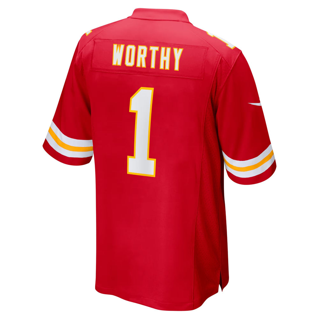 Kansas City Chiefs Xavier Worthy Red Player Game Jersey