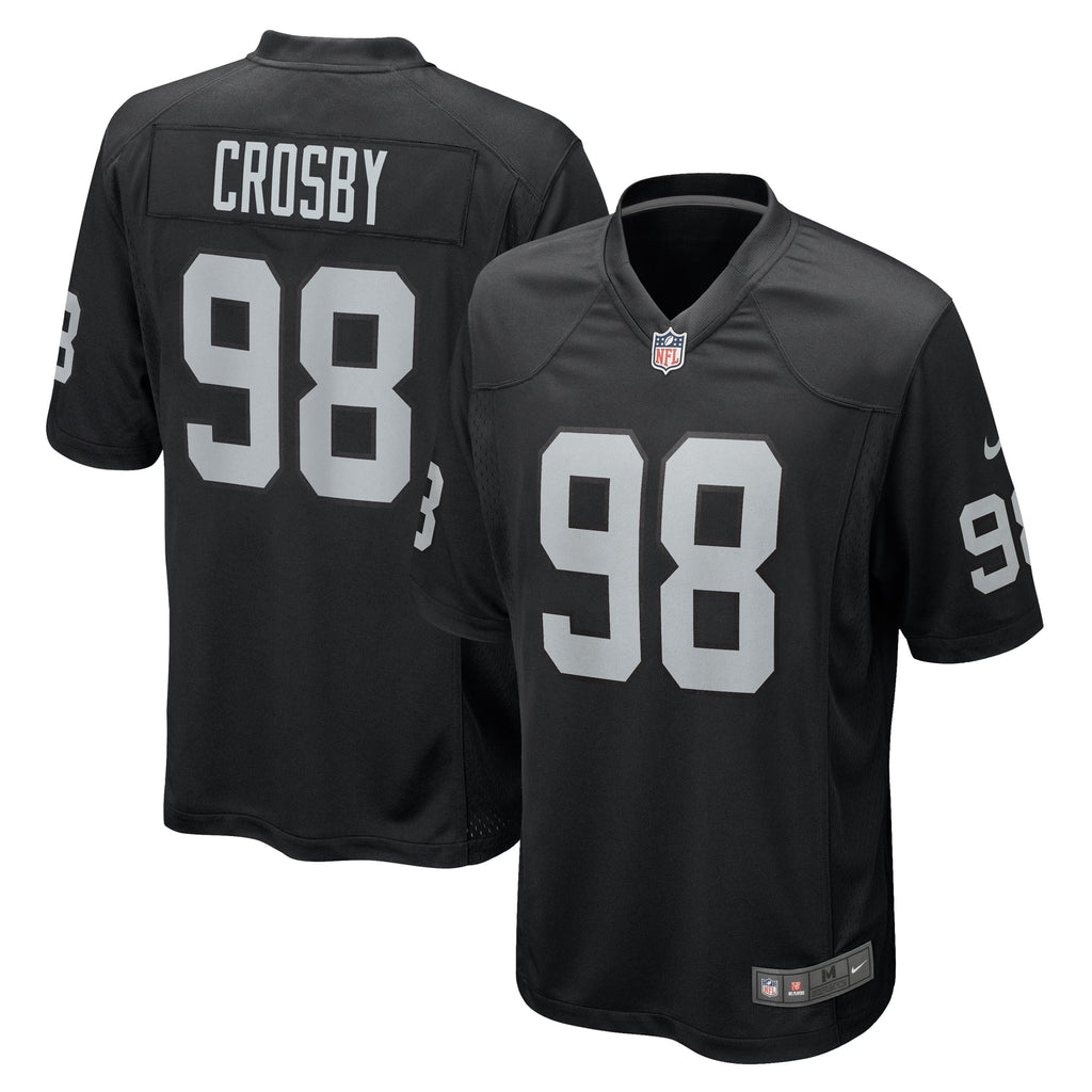 Las Vegas Raiders Maxx Crosby Black Game Jersey