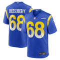 Los Angeles Rams David Quessenberry Royal Team Game Jersey