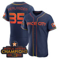 #35 Justin Verlander Houston Astros blue 2023 SPACE CITY CHAMPIONS FLEX JERSEY C ALL STITCHED Baseball Jerseys